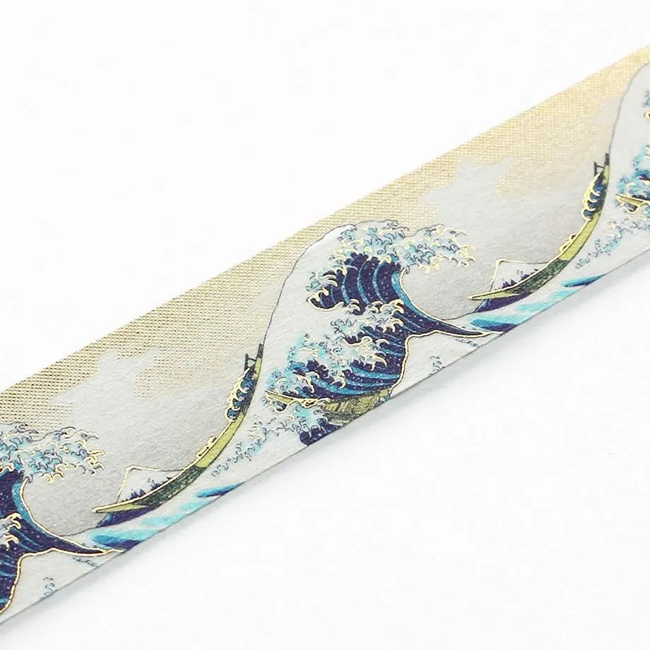 Cozyca Products - Washi Tape con Foil Dorado - Hokusai