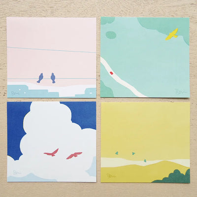 Cozyca Products - Bloc de Notas Cuadradas - Bird