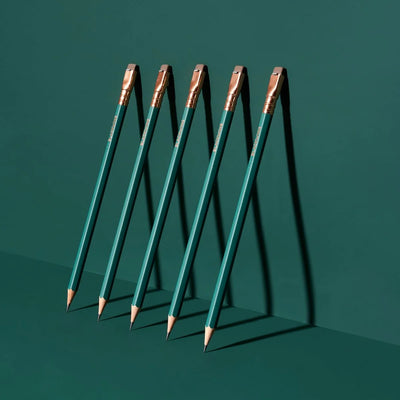 Blackwing Matte Green – Caja 12 uds Lápiz – Grafito Suave (4B)