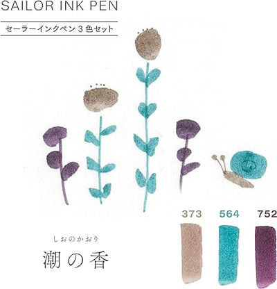 Sailor - Set 3 Marcadores Punta Pincel - Scent of tide - Studio Ink
