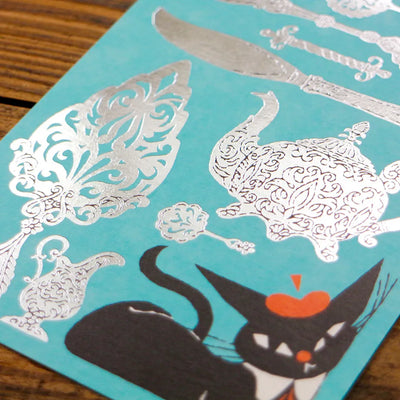 Cozyca Products - Postal - Cutlery - Black Cat Design
