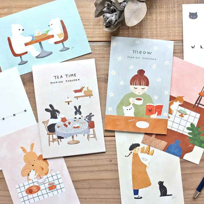Cozyca Products - Bloc de 10 Postales - Meow