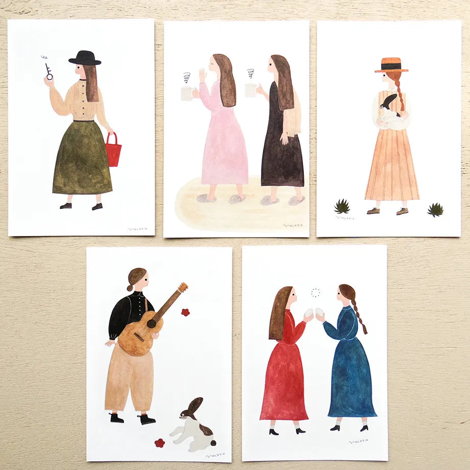 Cozyca Products - Bloc de 10 Postales - Rabbit Guitar