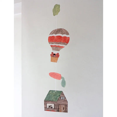 Cozyca Products - Tarjeta-Móvil Necktie - Balloon and Carrot