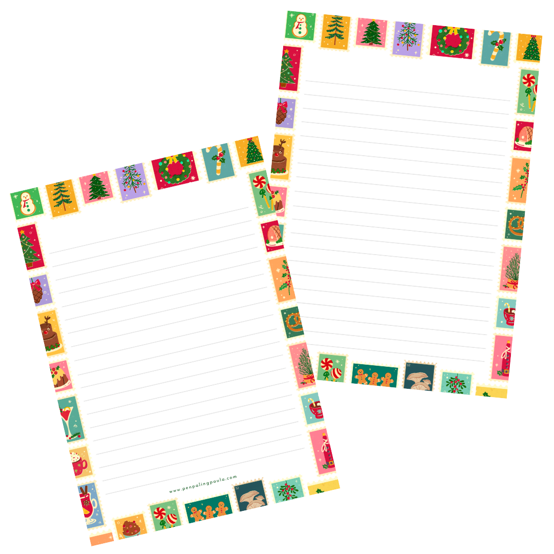 Penpaling Paula - Sellos navideños - Bloc de cartas