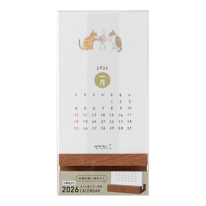 Midori - Calendario 2026 - Cat - Stand Calendar