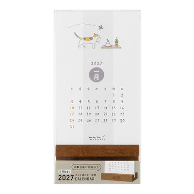 Midori - Calendario 2027 - Cat - Stand Calendar