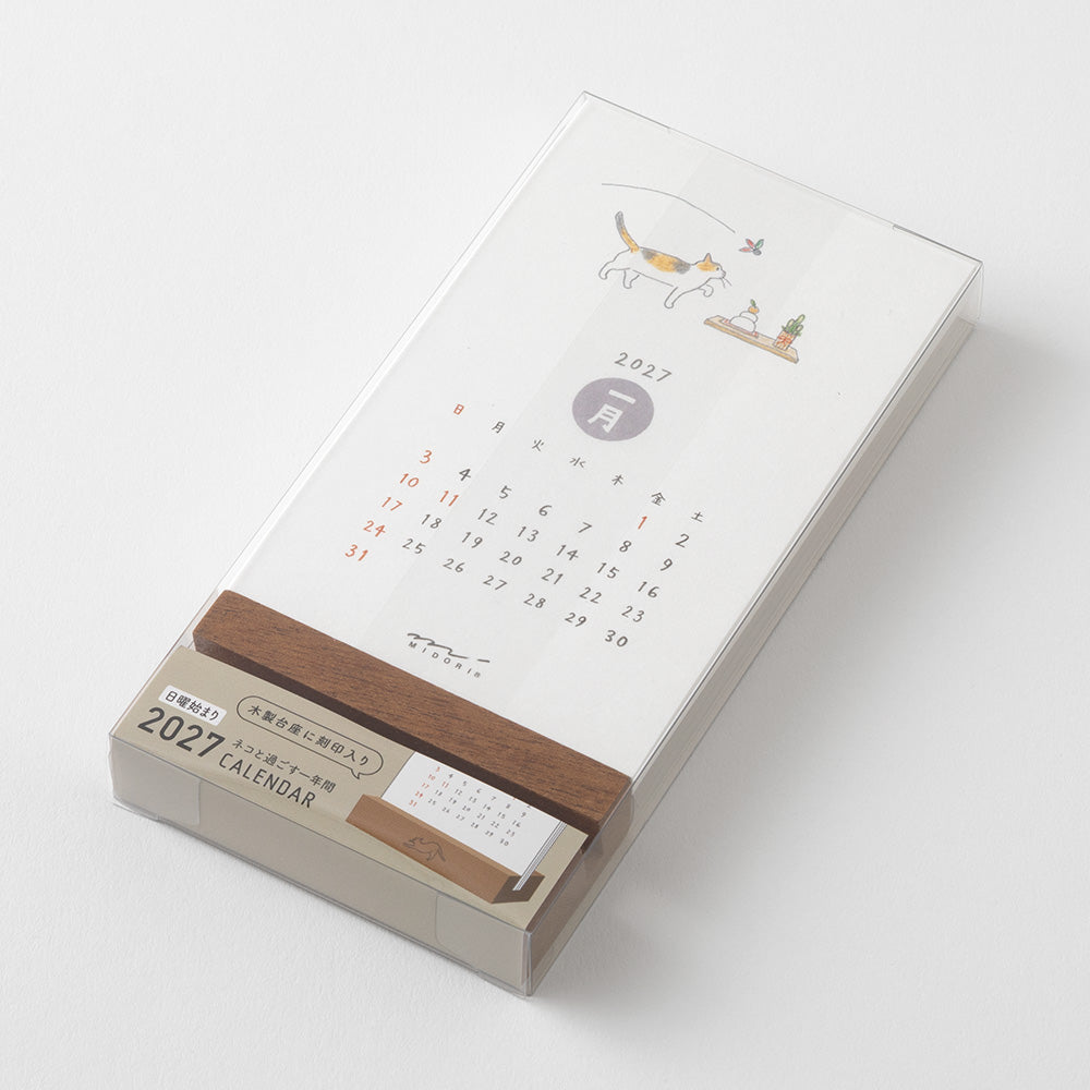 Midori - Calendario 2027 - Cat - Stand Calendar