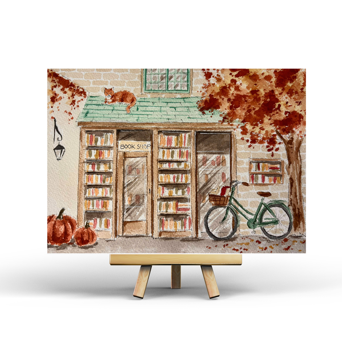 Penpaling Paula - Librería de otoño - Postal