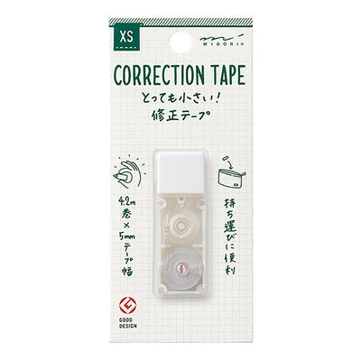 Midori - Corrector de cinta XS - Blanco