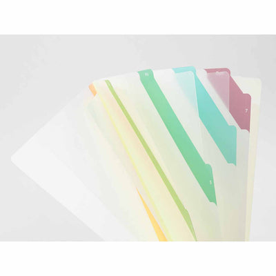 Midori - Archivador 7 bolsillos A4 - Stripes Beige