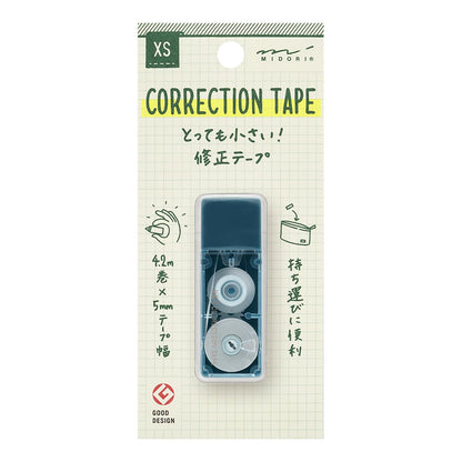 Midori - Corrector de cinta XS - Azul Navy