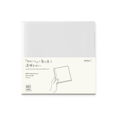 MD PAPER - Funda plástico transparente - Clear Cover - Cuadernos A5 Square