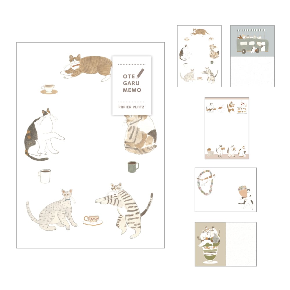 Papier Platz - Bloc de Notas - Cats OTEGARU