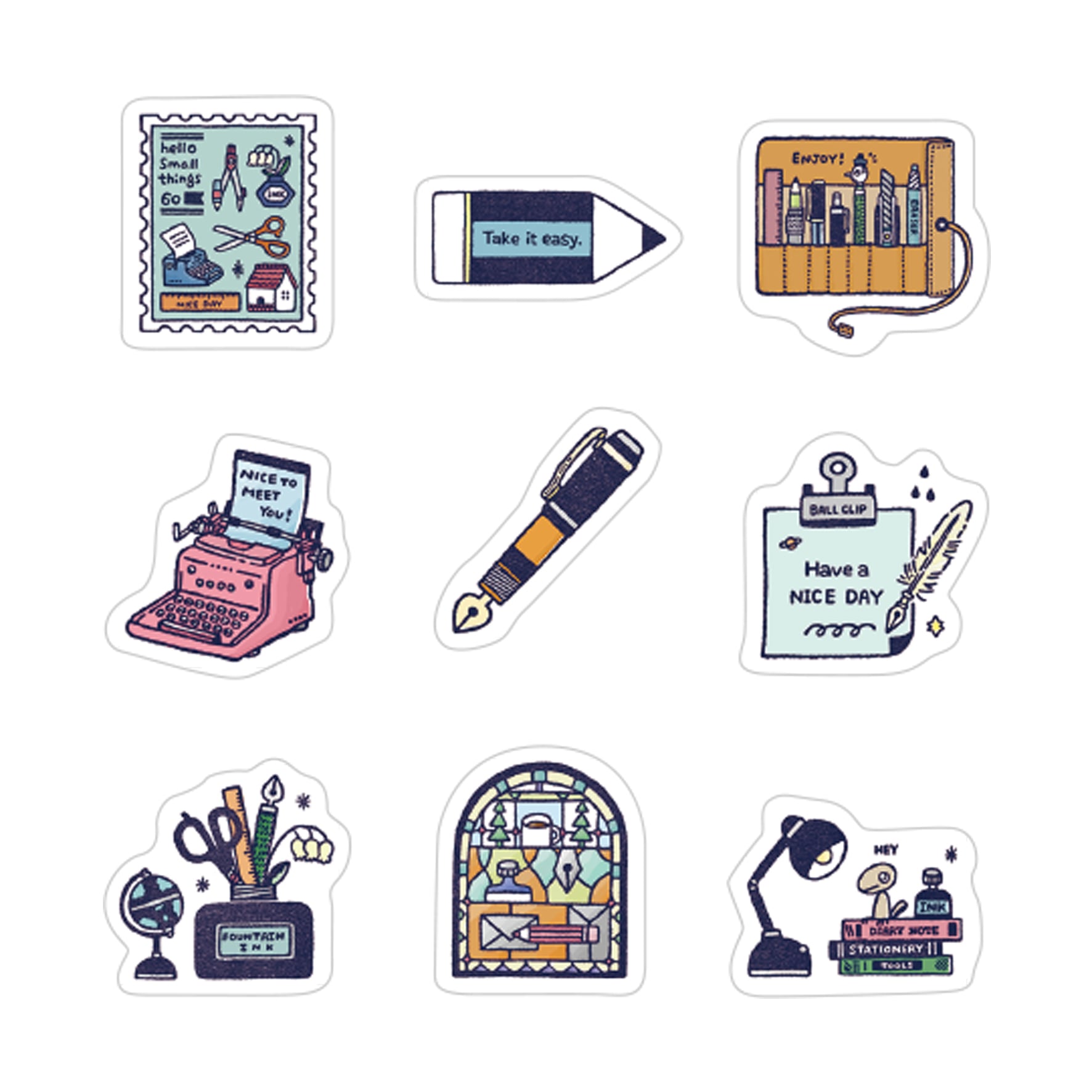 Papier Platz x Eric - Pegatinas Flake Sticker - Stationery