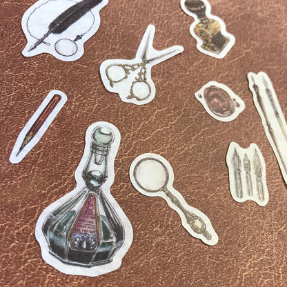 Papier Platz - Pegatinas Flake Sticker - Antique Stationery