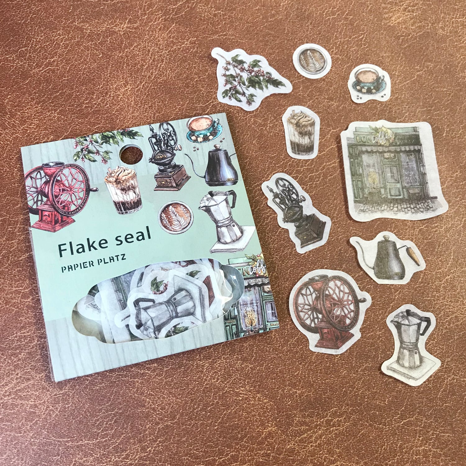 Papier Platz - Pegatinas Flake Sticker - Coffe Shop