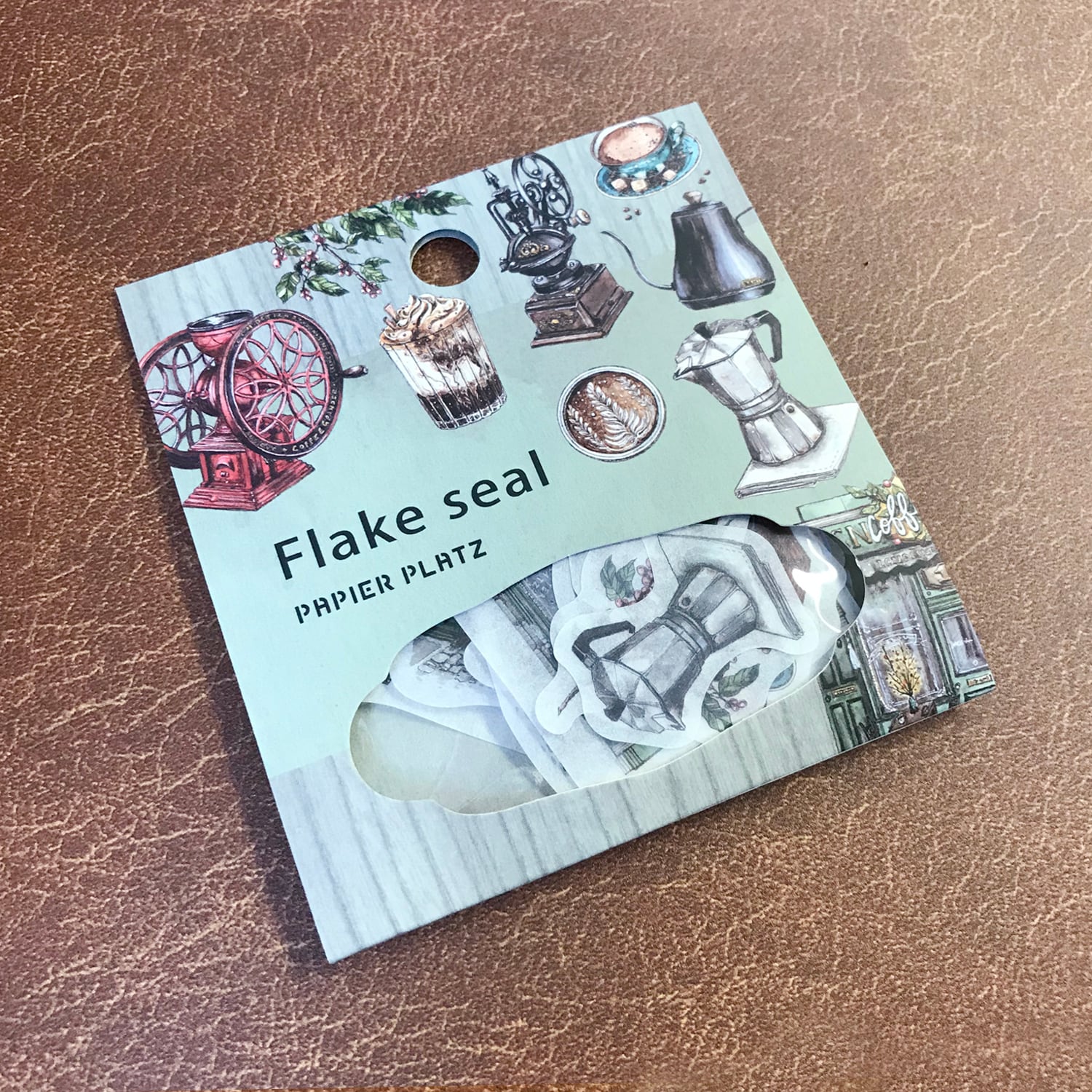 Papier Platz - Pegatinas Flake Sticker - Coffe Shop