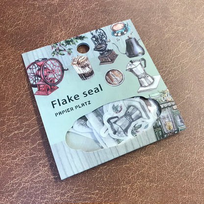 Papier Platz - Pegatinas Flake Sticker - Coffe Shop