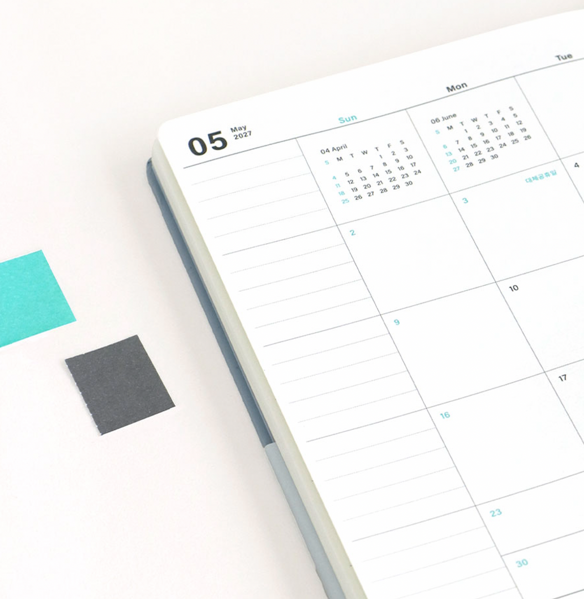 Iconic - Agenda Anual 2027 - Semana Vista - Flow Diary - Pistachio