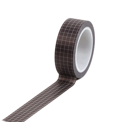 Ayron - Washi tape - Cuadrícula negra