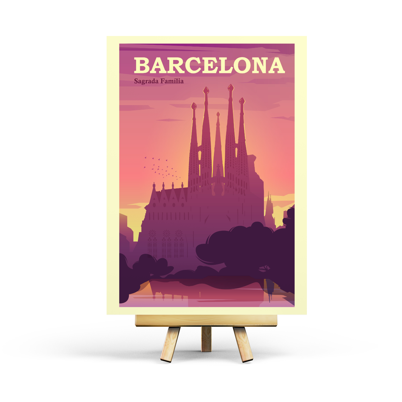 Penpaling Paula - Barcelona - Postal de viaje retro