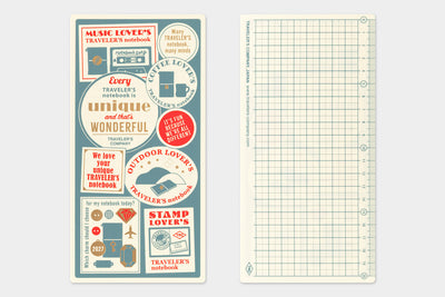 Traveler's Company - Shitajiki Plastic Sheet 2027 - REGULAR Size