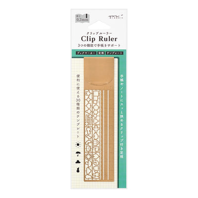 Midori - Regla Clip - Cobre