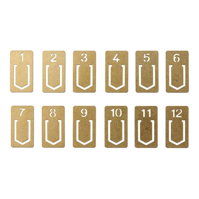 Traveler's Company - Set 12 Clips Latón - BRASS CLIPS