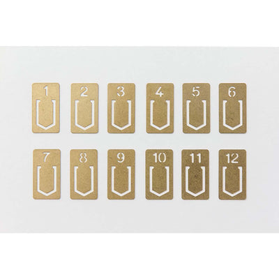 Traveler's Company - Set 12 Clips Latón - BRASS CLIPS