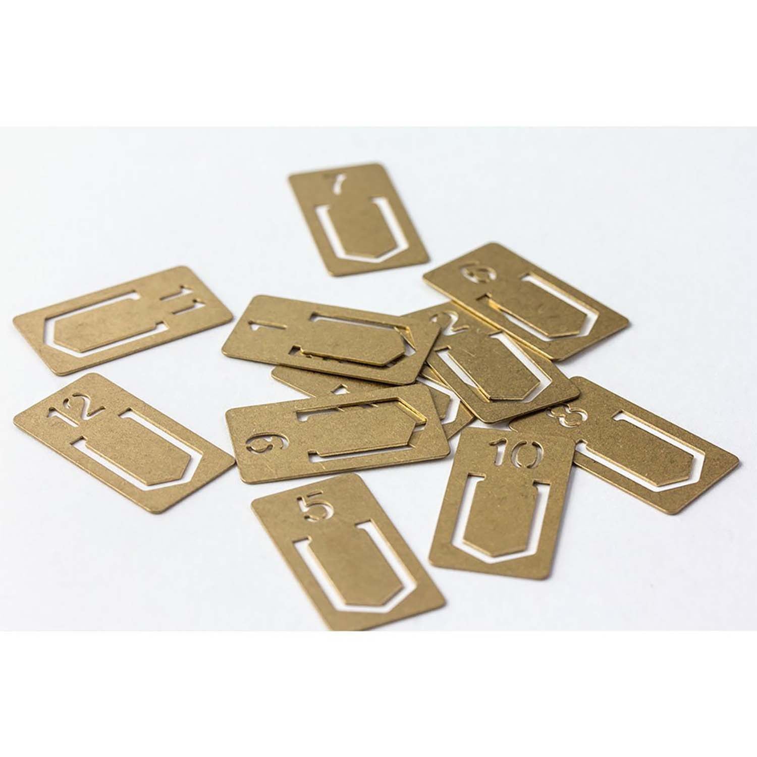 Traveler's Company - Set 12 Clips Latón - BRASS CLIPS