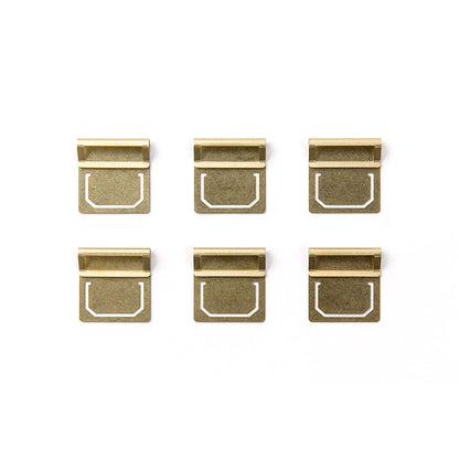 Traveler's Company - Set 6 Marcapáginas Latón - INDEX PLATE