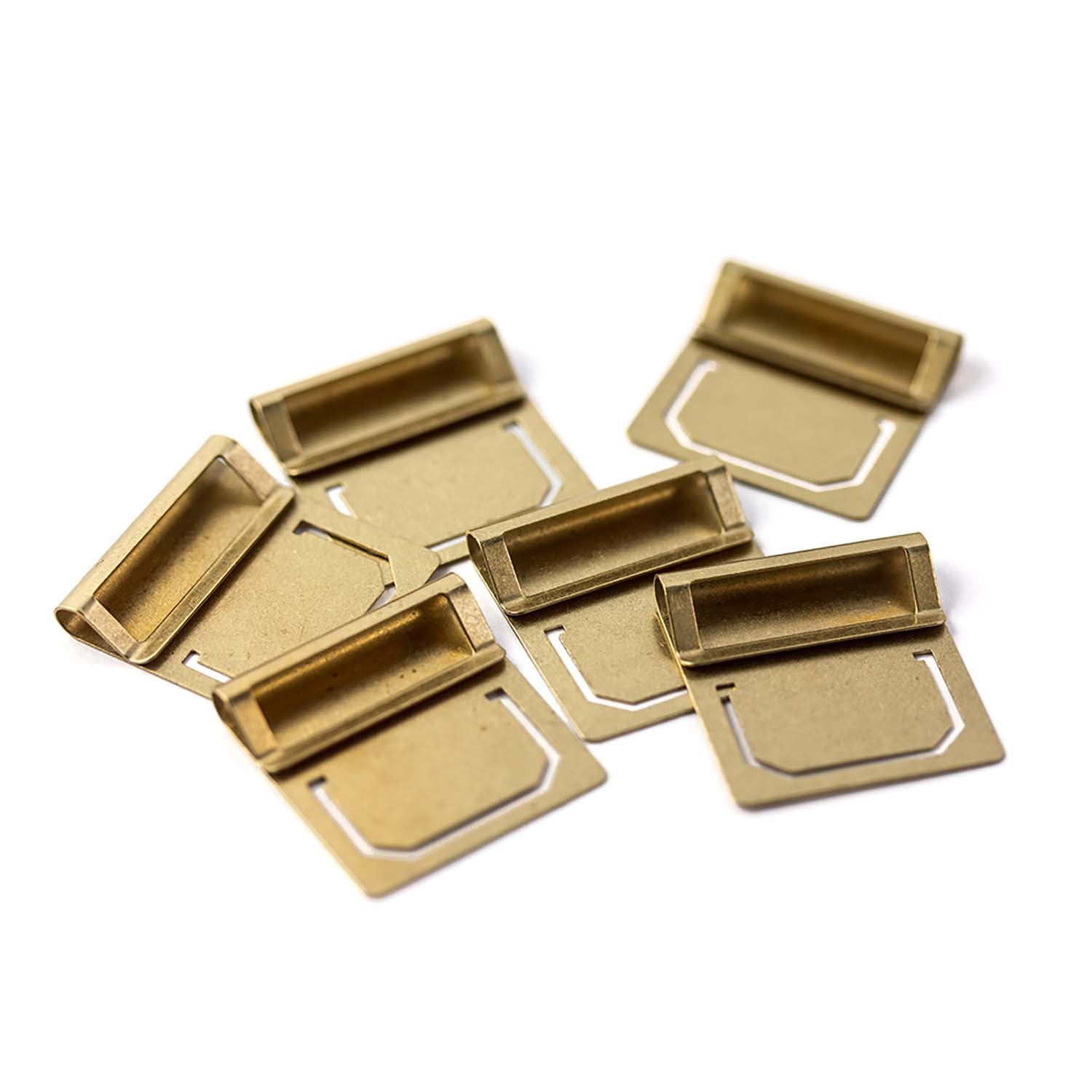 Traveler's Company - Set 6 Marcapáginas Latón - INDEX PLATE