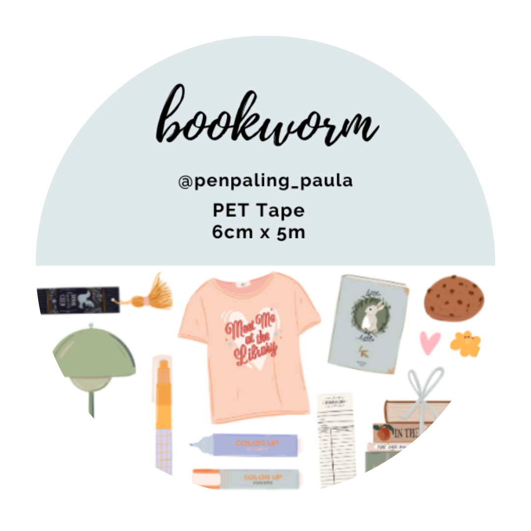 Penpaling Paula - Bookworm - Cinta de PET PRE-CORTADA