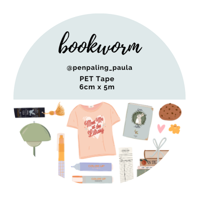Penpaling Paula - Bookworm - Cinta de PET PRE-CORTADA
