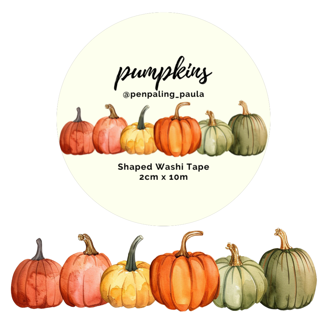 Penpaling Paula - Calabazas - Cinta washi Troquelada