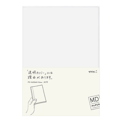 MD PAPER - Funda plástico transparente - Clear Cover - Cuadernos A5