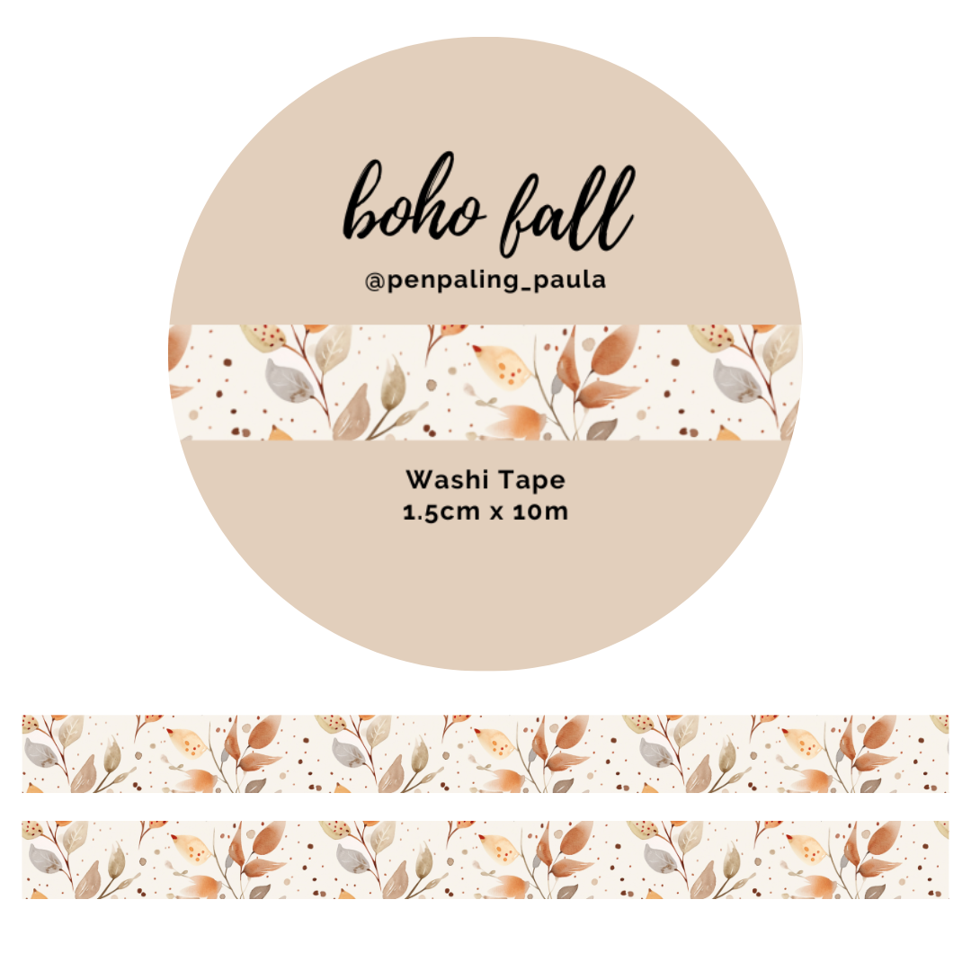 Penpaling Paula - Cinta adhesiva Boho Fall