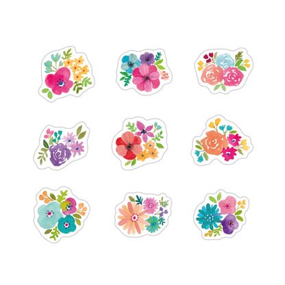 Papier Platz - Pegatinas Flake Sticker - Colorful Flower
