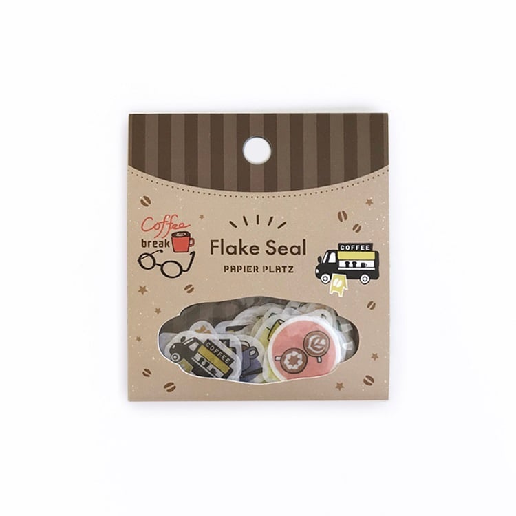 Papier Platz - Pegatinas Flake Sticker - Coffee Break