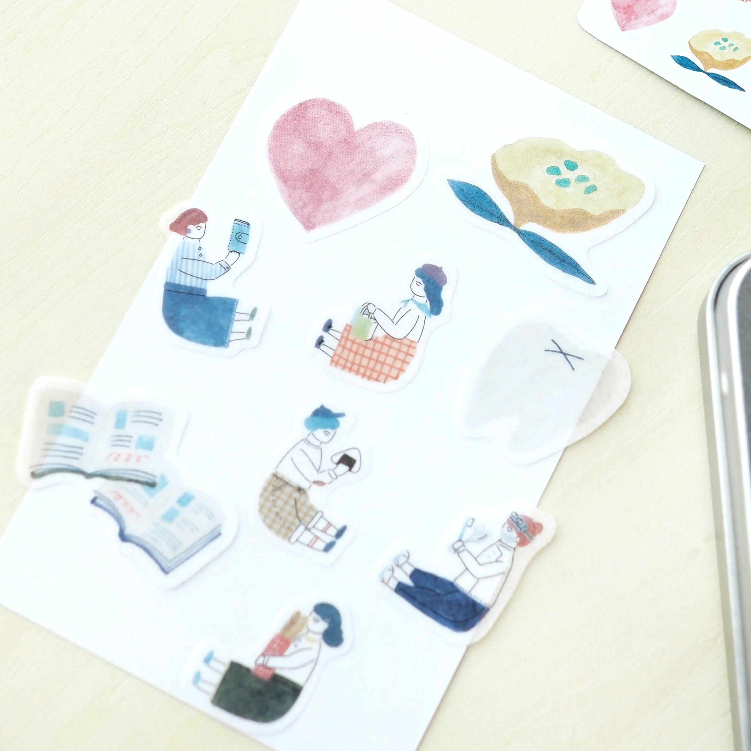Papier Platz - Pegatinas Flake Sticker - Diary Time