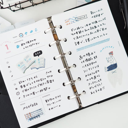 Papier Platz - Pegatinas Flake Sticker - Diary Time