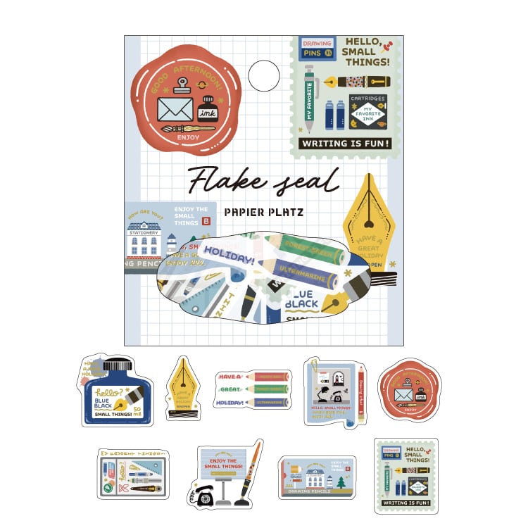 Papier Platz x Eric - Pegatinas Foil Dorado Flake Sticker - Writing Utensils