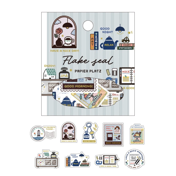 Papier Platz x Eric - Pegatinas Foil Dorado Flake Sticker - Favorite Things