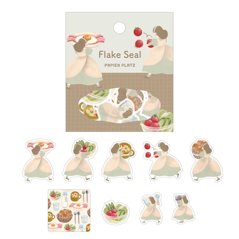 Papier Platz - Pegatinas Flake Sticker - Breakfast is ready