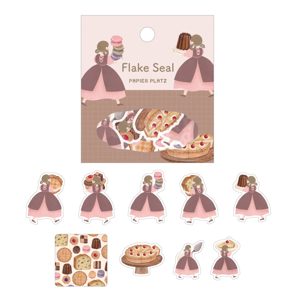 Papier Platz - Pegatinas Flake Sticker - Sweets baked