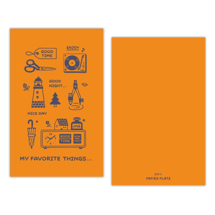 Papier Platz x Eric - Cuaderno Cuadros B7 - Favorite Things Amarillo