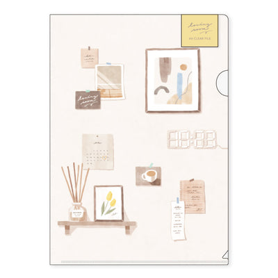 Mind Wave - Funda transparente A4 Marfil - Loving Room