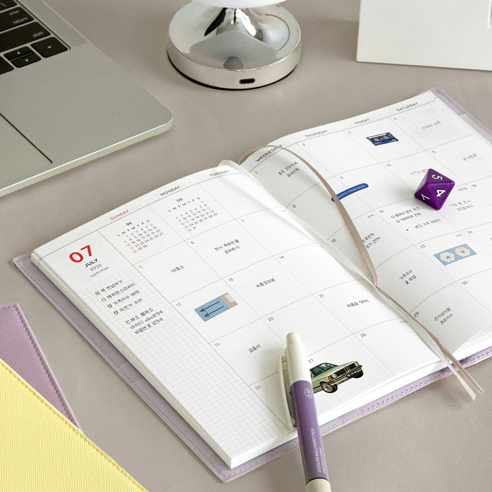 Iconic - Agenda Anual 2026 - Semana Vista A5 - The Planner M - Steel Blue