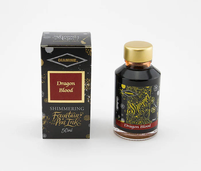 Diamine - Tintero 50 ml - Dragon Blood - SHIMMERING INK